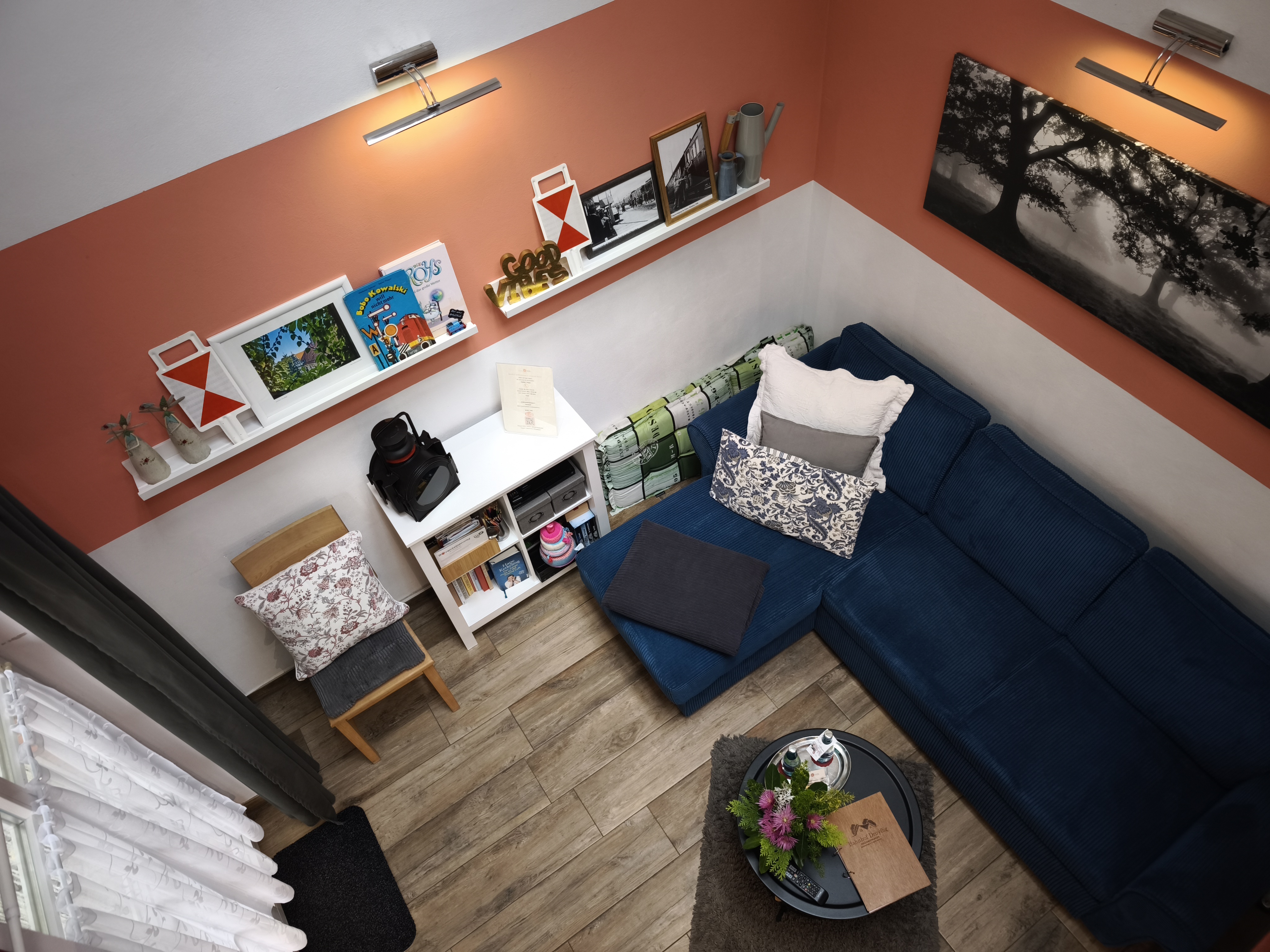 Bahnhof Droyßig - Bahnhäuschen Wohnzimmer