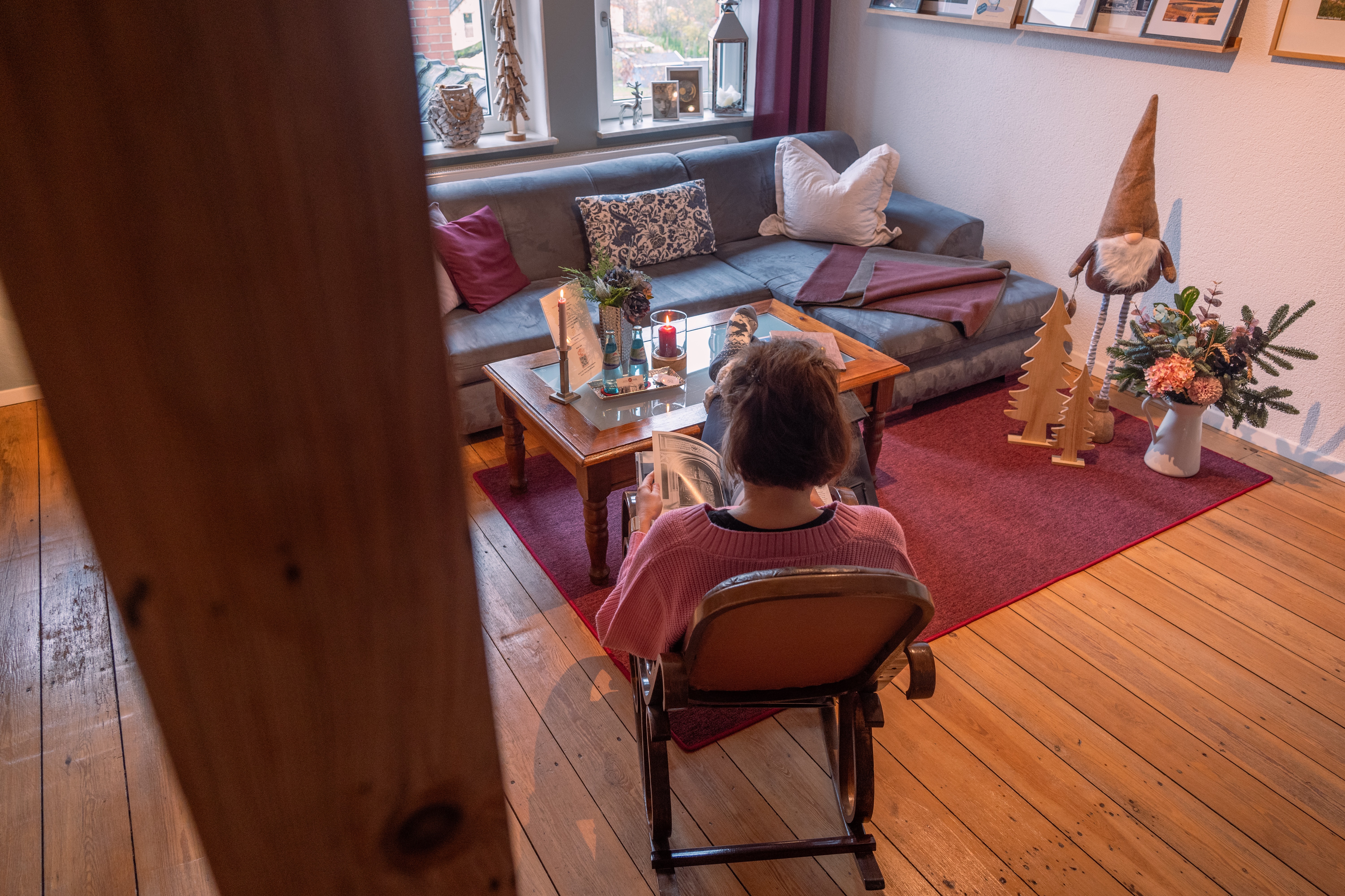 Bahnhof Droyßig - Alte Dienstwohnung im DG Wohnzimmer