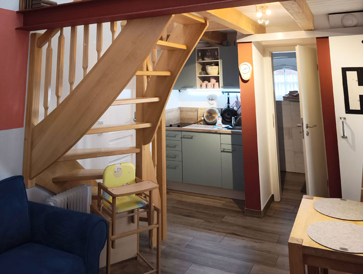 Bahnhof Droyßig - Bahnhäuschen Schlafzimmer