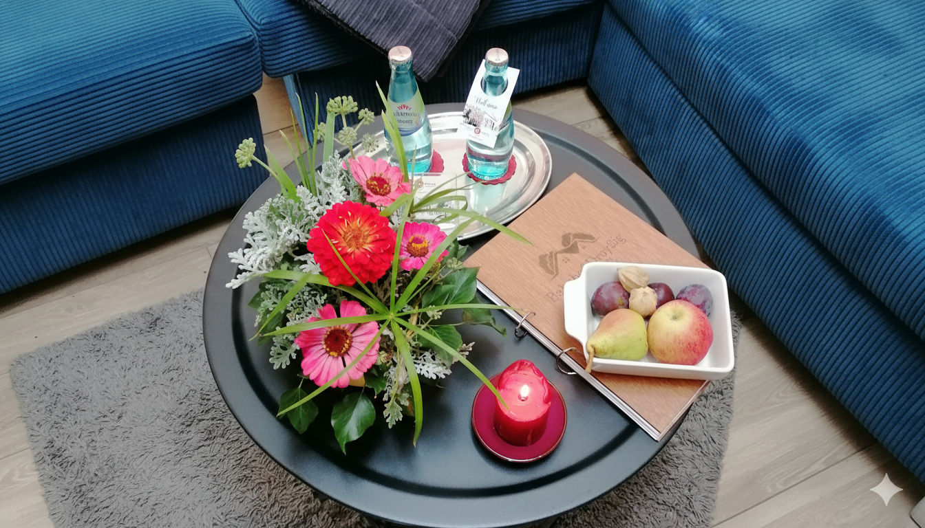 Bahnhof Droyßig - Bahnhäuschen Wohnzimmer