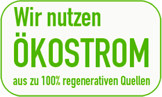 Wir nutzen Ökostrom